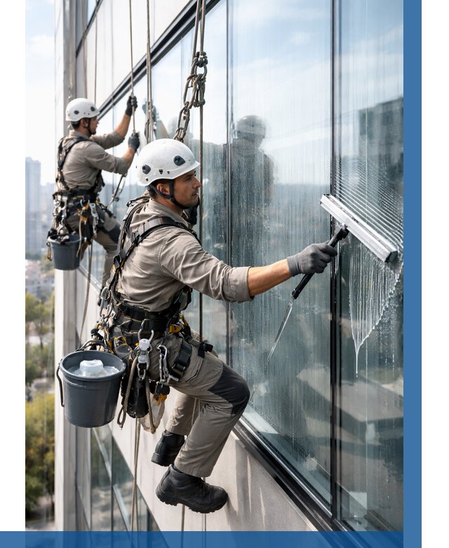 Мойка окон альпинистами в Юрге от 4813 р. | ВЫСОТНИК-Юрг