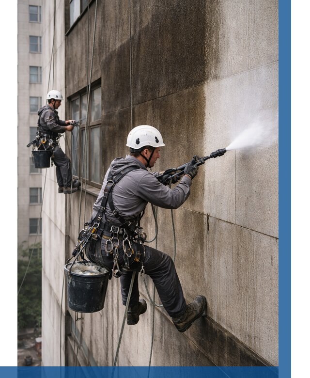 Очистка фасада от копоти в Юрге от 267 р. | ВЫСОТНИК-Юрг