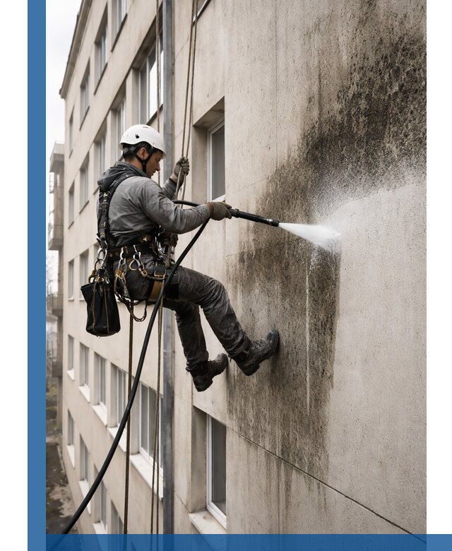 Профессиональная очистка фасадов от плесени в Юрге