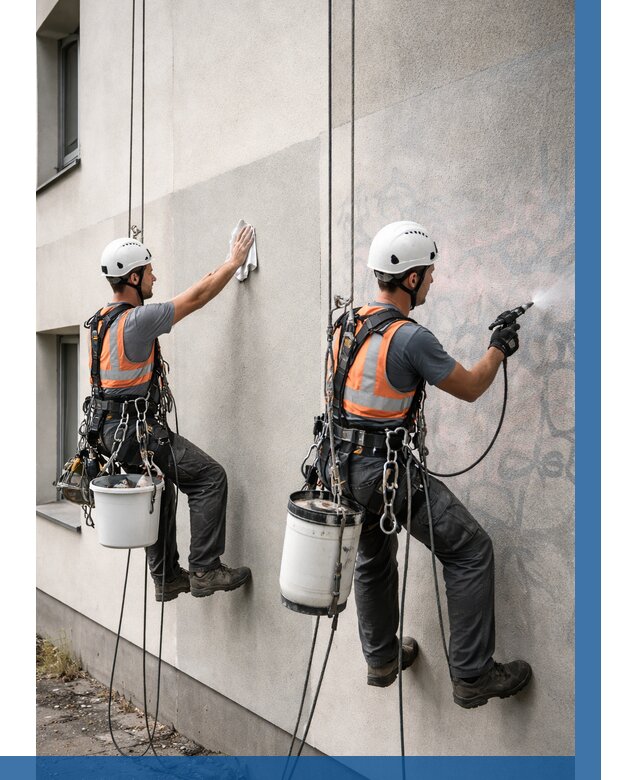 Антиграффити покрытие фасада в Юрге от 642 р. | ВЫСОТНИК-Юрг