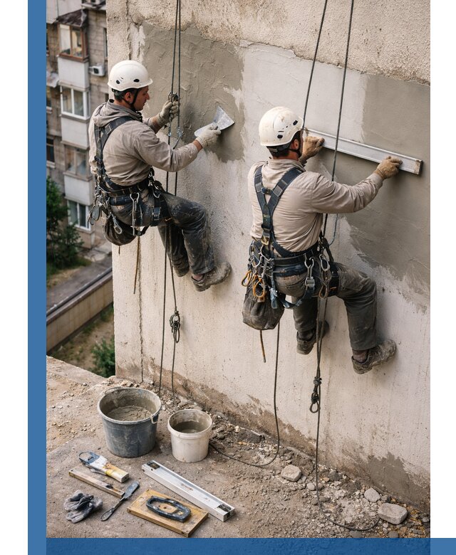 Комплексный ремонт штукатурного фасада с гарантией в Юрге