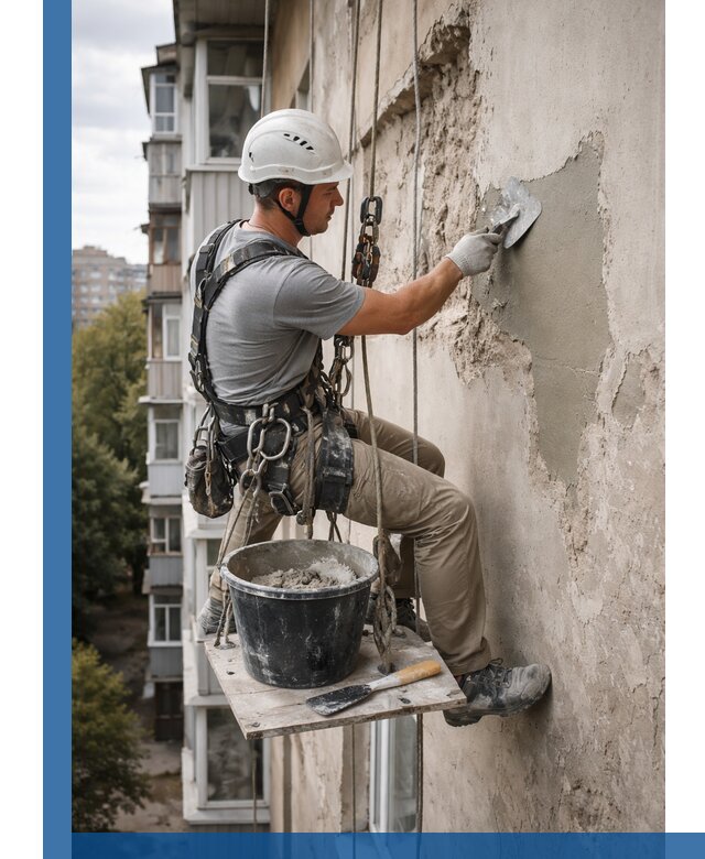 Восстановление фасадной штукатурки в Юрге с гарантией качества
