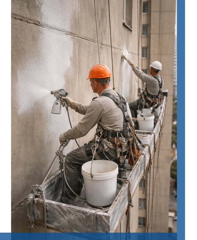 Грунтовка фасада на высоте в Юрге от 128 р. | ВЫСОТНИК-Юрг