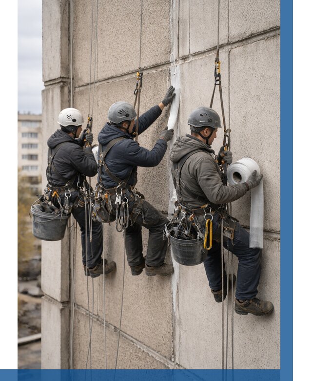 Ремонт межпанельных швов в Юрге от 802 р. | ВЫСОТНИК-Юрг