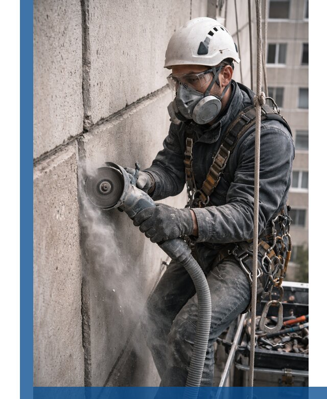 Штробление межпанельных швов в Юрге качественно и быстро