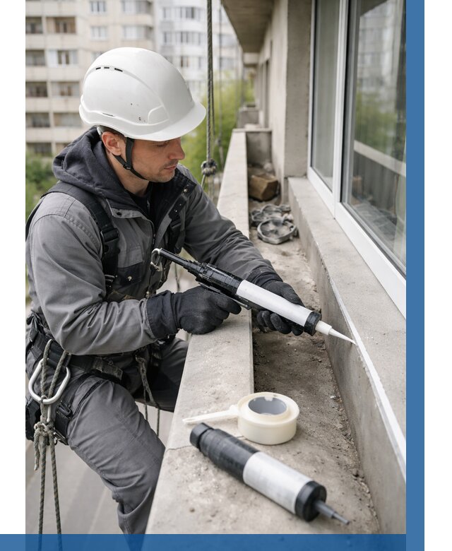 Герметизация швов лоджии в Юрге от 4813 р. | ВЫСОТНИК-Юрг