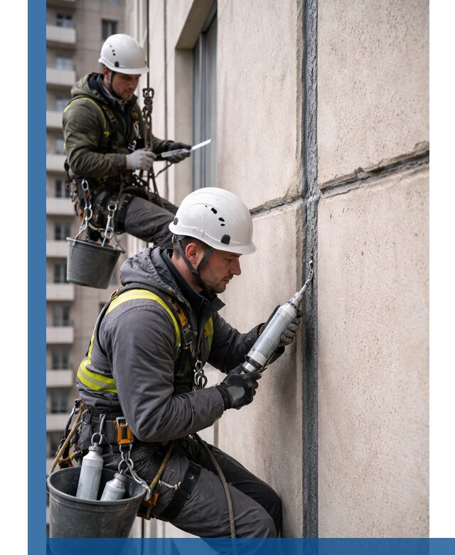 Герметизация деформационных швов фасада в Юрге качественно