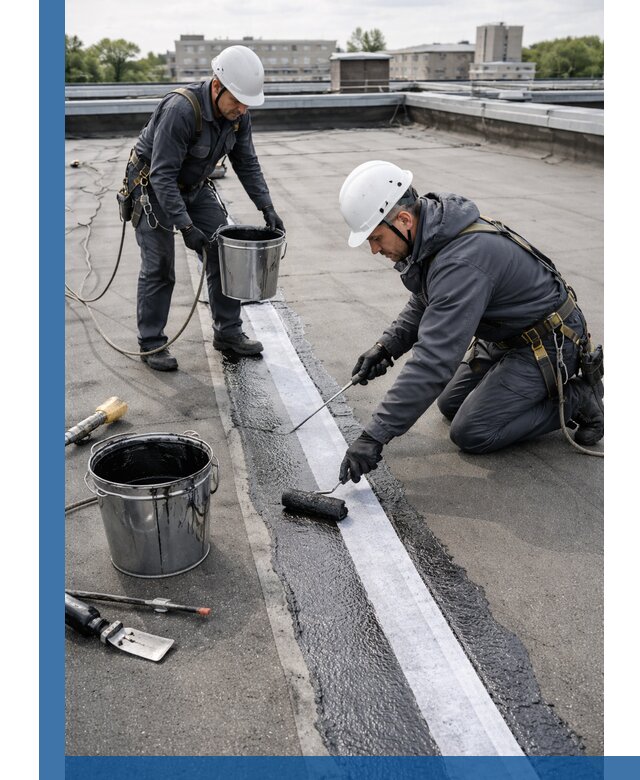 Гидроизоляция кровли мастикой в Юрге надежная защита