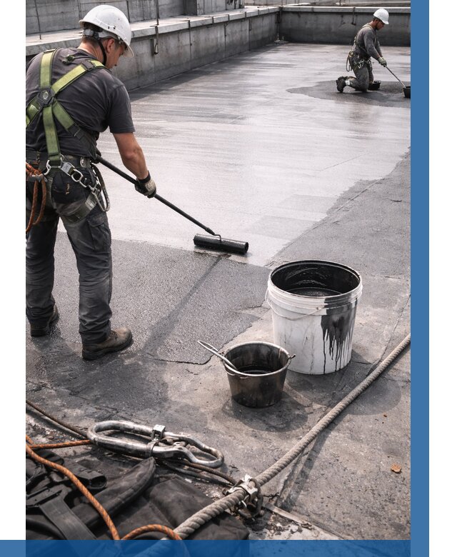 Гидроизоляция кровли жидкой резиной в Юрге от 535 р. | ВЫСОТНИК-Юрг