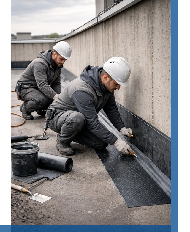 Гидроизоляция примыканий на кровле в Юрге от 963 р. | ВЫСОТНИК-Юрг