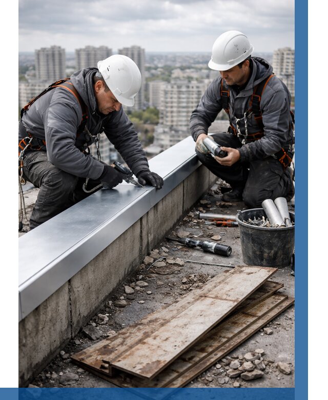 Замена парапетных крышек под ключ в Юрге от 1284 р. | ВЫСОТНИК-Юрг