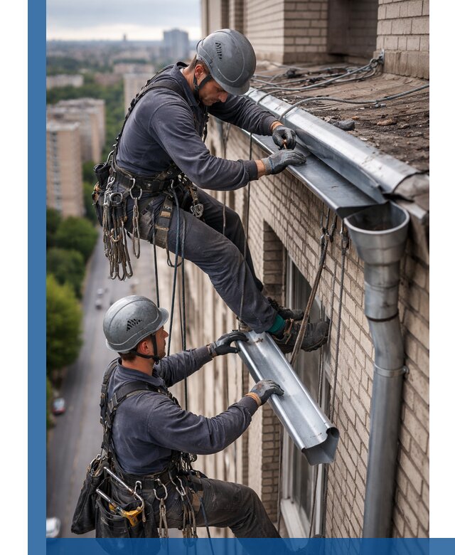 Ремонт водосточных желобов в Юрге, быстро и качественно