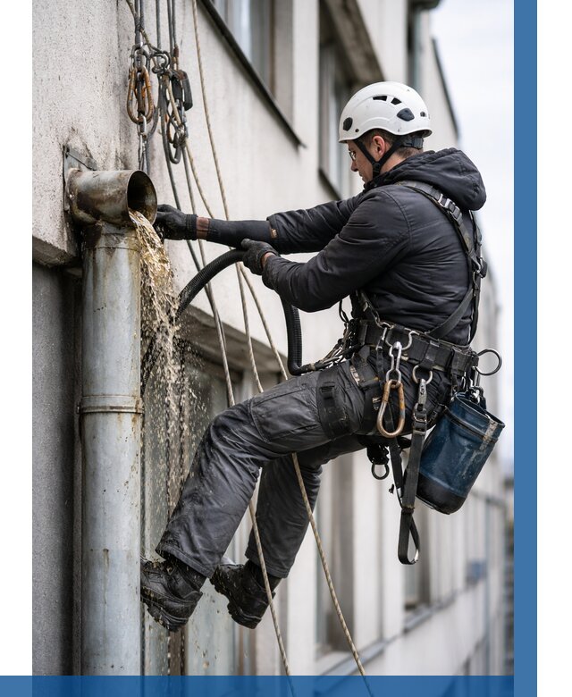 Прочистка водосточных труб в Юрге от 3744 р. | ВЫСОТНИК-Юрг