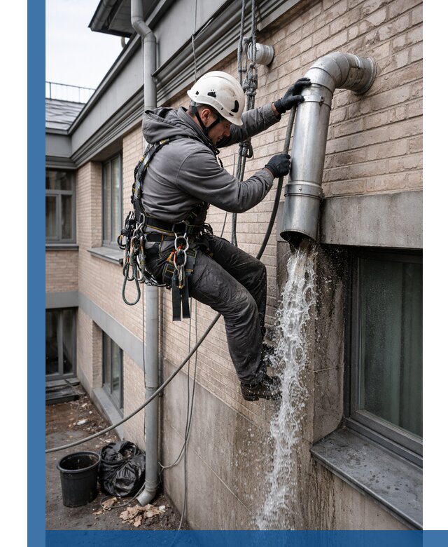 Профессиональная прочистка водосточных труб в Юрге с гарантией