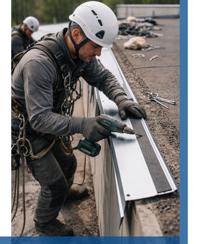 Монтаж капельника на кровле в Юрге от 321 р. | ВЫСОТНИК-Юрг