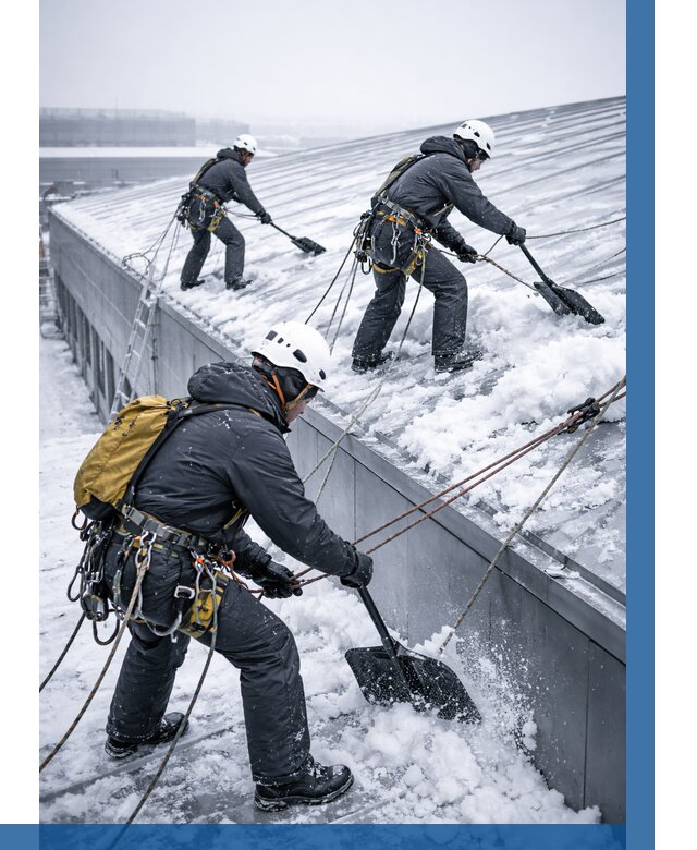 Очистка навесов от снега в Юрге от 4813 р. | ВЫСОТНИК-Юрг