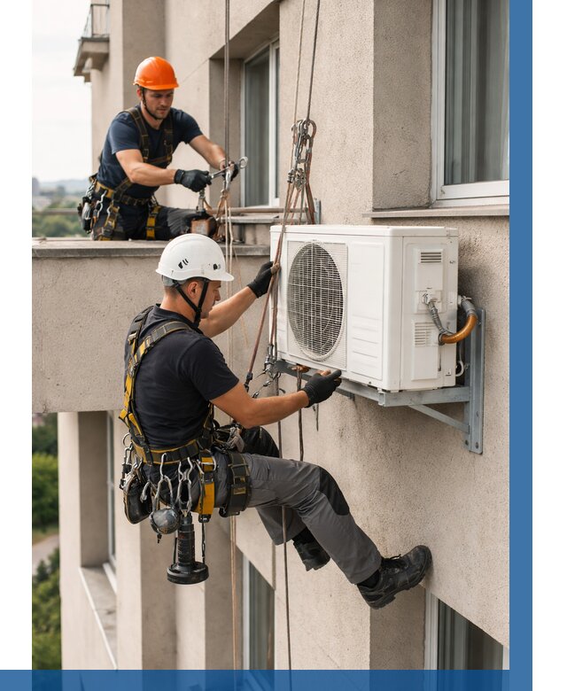 Монтаж внешнего блока кондиционера в Юрге от 6952 р. | ВЫСОТНИК-Юрг