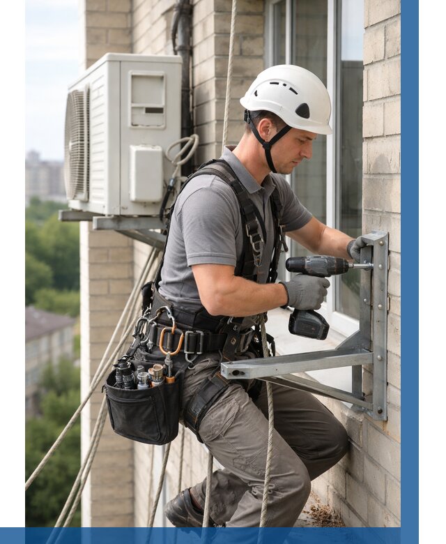 Установка кронштейнов кондиционера в Юрге от 3744 р. | ВЫСОТНИК-Юрг