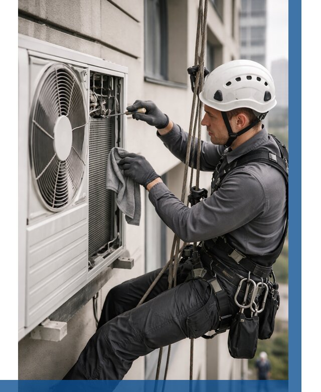 Обслуживание внешнего блока кондиционера в Юрге от 2888 р.ВЫСОТНИК-Юрг