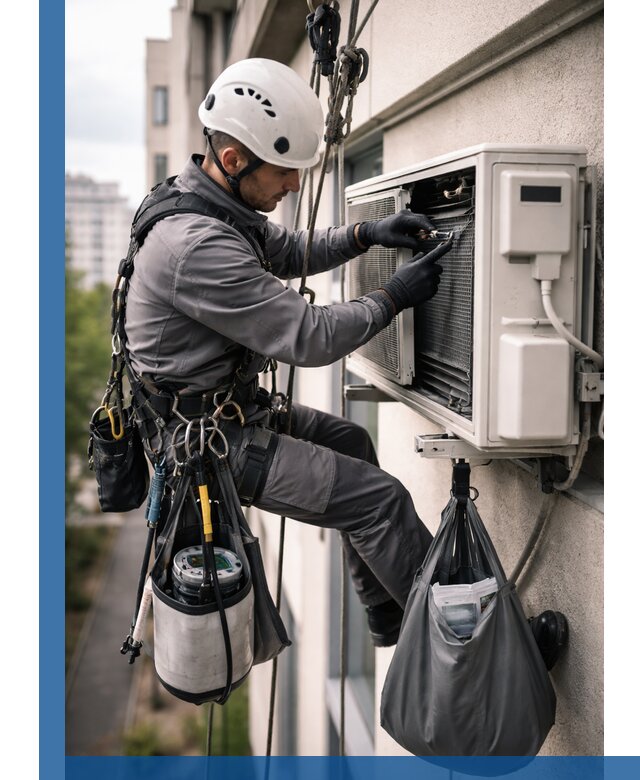 Обслуживание внешнего блока кондиционера в Юрге профессионально