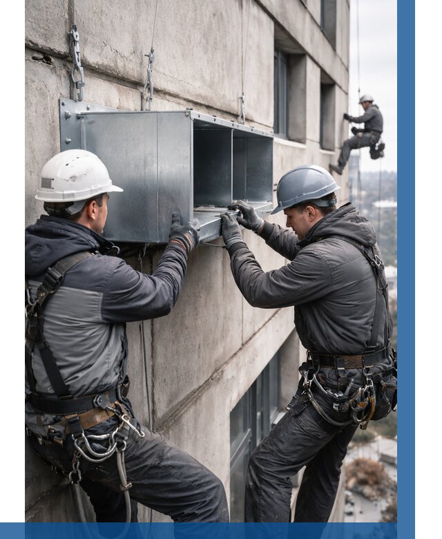 Монтаж вентиляционных коробов в Юрге от 3209 р. | ВЫСОТНИК-Юрг