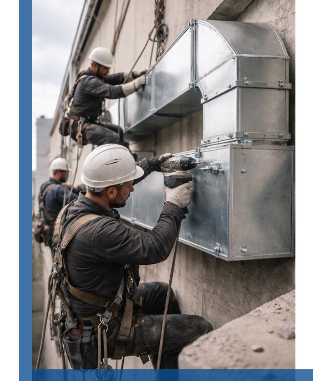 Профессиональный монтаж вентиляционных коробов в Юрге под ключ