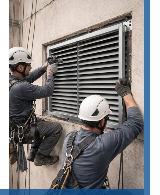 Монтаж вентиляционных решеток в Юрге от 4813 р. | ВЫСОТНИК-Юрг