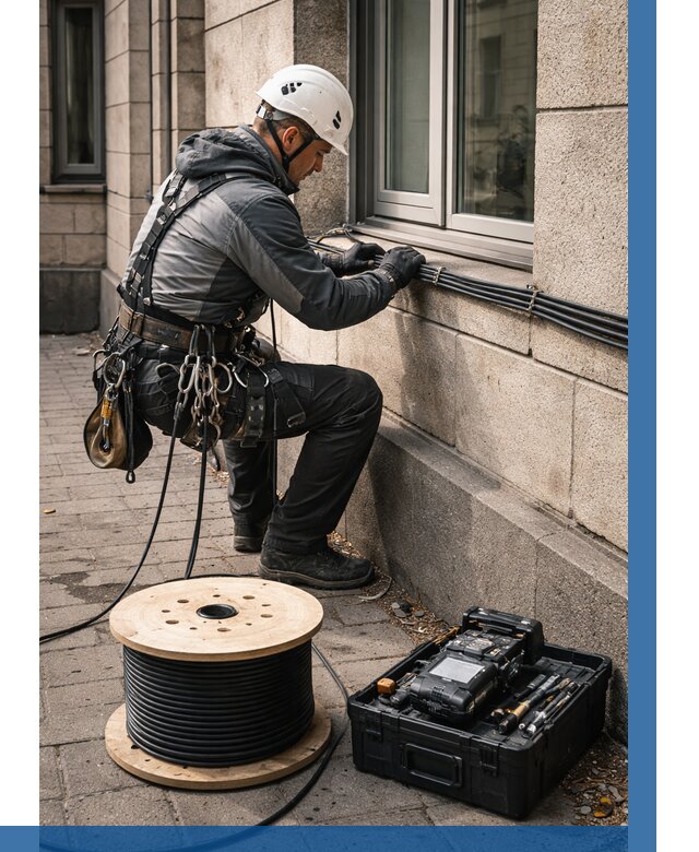 Прокладка оптоволоконного кабеля в Юрге от 856 р. | ВЫСОТНИК-Юрг