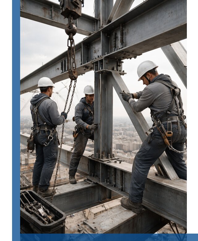 Профессиональный монтаж металлоконструкций на высоте в Юрге