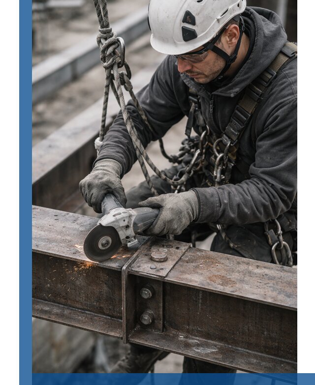 Резка металла на высоте в Юрге для зданий и конструкций