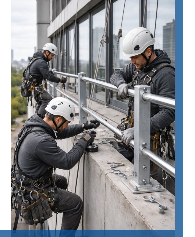 Монтаж ограждений на высоте в Юрге, от 1284 р. | ВЫСОТНИК-Юрг
