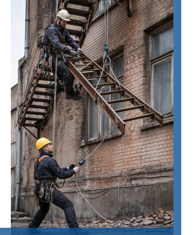 Демонтаж пожарной лестницы в Юрге от 12835 р. | ВЫСОТНИК-Юрг