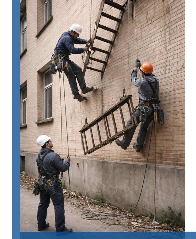 Демонтаж пожарной лестницы в Юрге быстро и безопасно