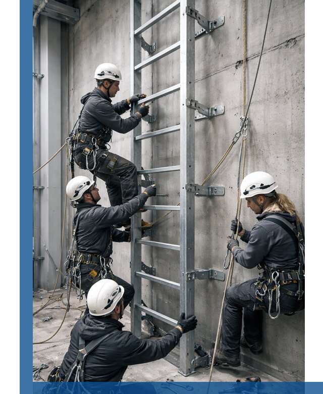 Монтаж металлических лестниц в Юрге под ключ со гарантией