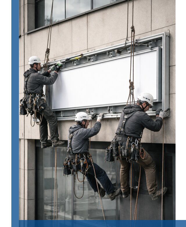 Профессиональный монтаж светового короба под ключ в Юрге