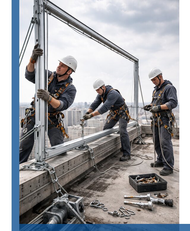 Монтаж крышных рекламных конструкций под ключ в Юрге