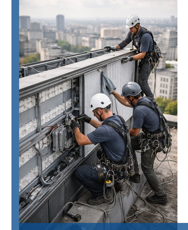 Профессиональное обслуживание крышной рекламы в Юрге под ключ