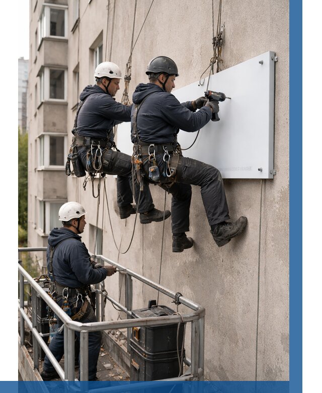 Монтаж табличек и указателей в Юрге от 3744 р. | ВЫСОТНИК-Юрг