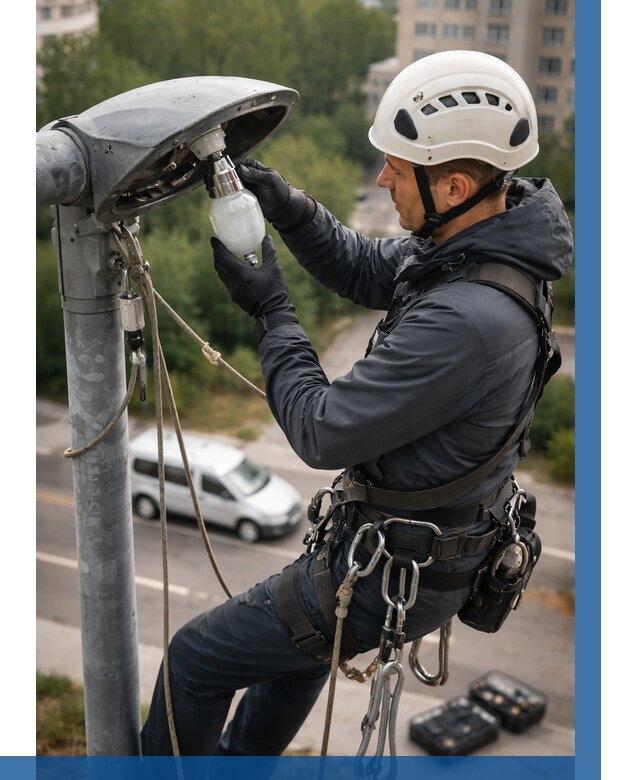 Замена ламп на высоте в Юрге от 2674 р. | ВЫСОТНИК-Юрг