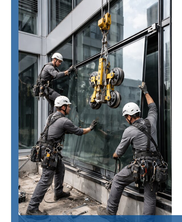 Структурное остекление фасадов в Юрге монтаж и обслуживание