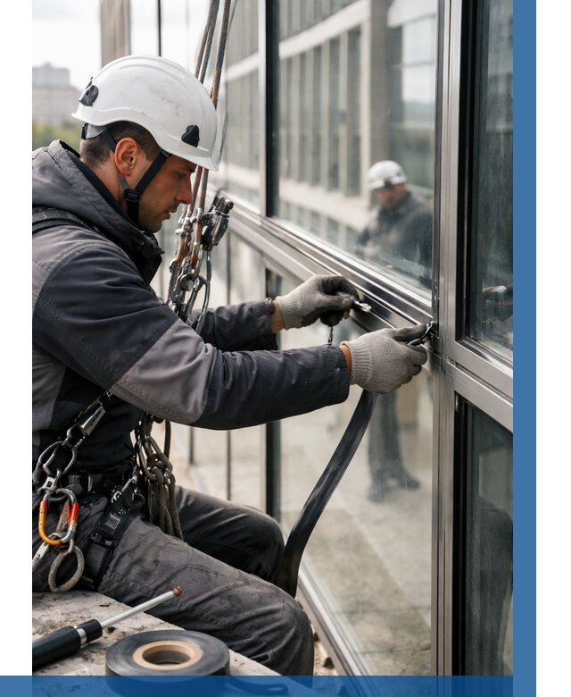 Ремонт витражных конструкций в Юрге от 3744 р. | ВЫСОТНИК-Юрг