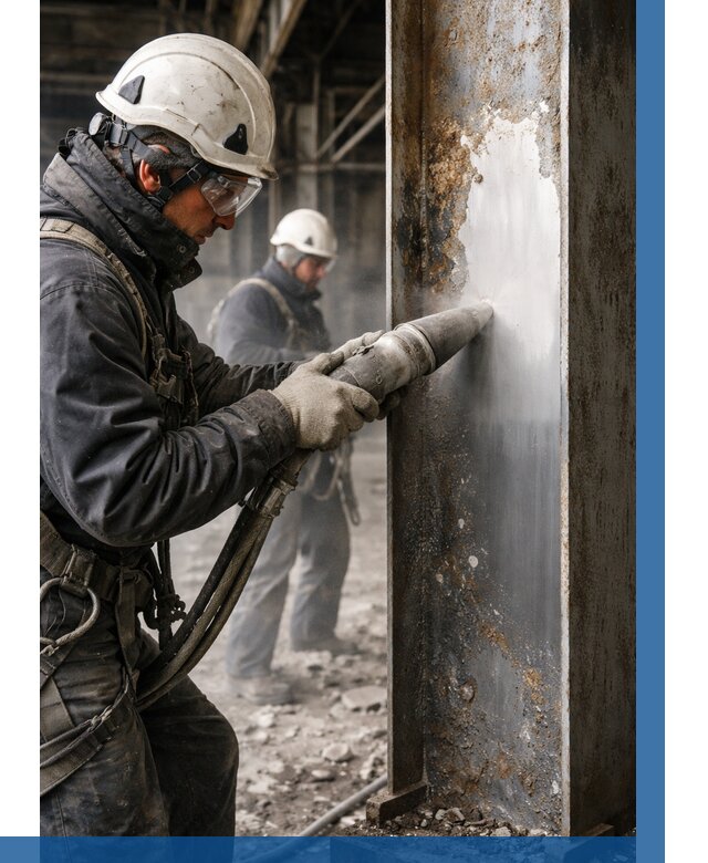 Удаление старой краски с металла в Юрге от 481 р. | ВЫСОТНИК-Юрг