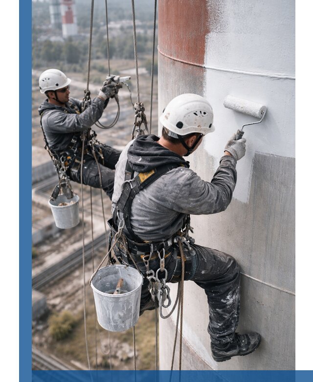 Покраска дымовых труб в Юрге: антикоррозийная защита и восстановление