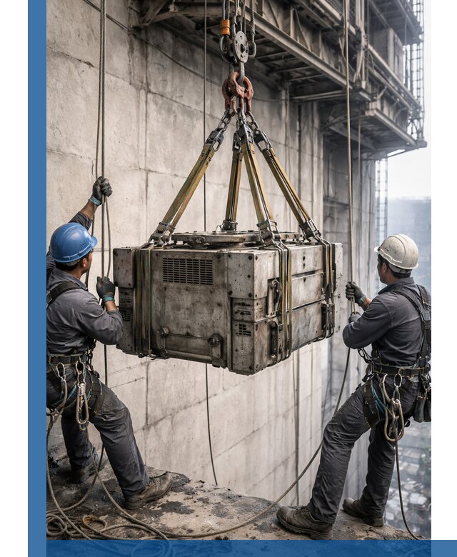 Такелажные работы на высоте, подъем и монтаж грузов в Юрге