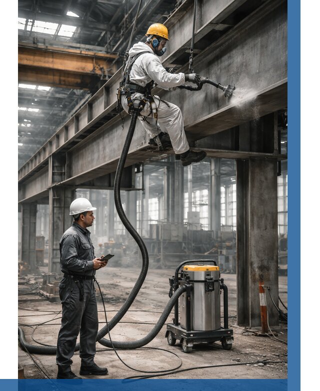 Обеспыливание конструкций в цехе в Юрге от 4492 р. | ВЫСОТНИК-Юрг