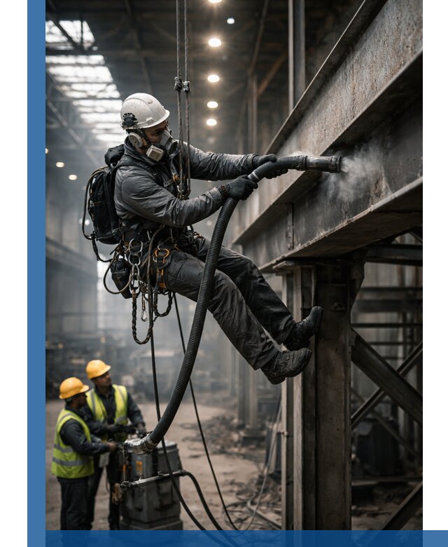 Обеспыливание конструкций в цехах промышленного производства в Юрге