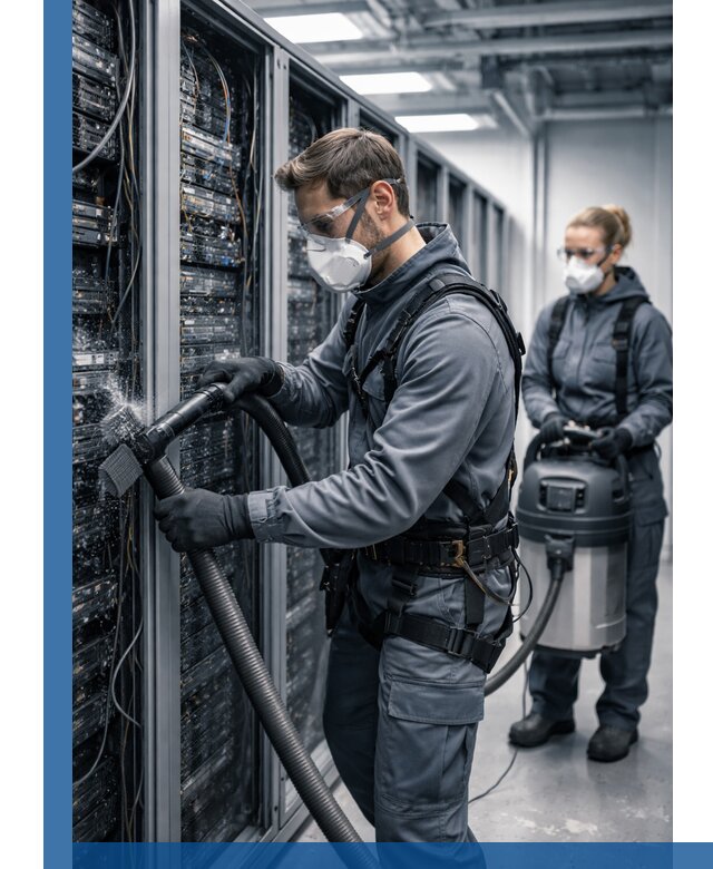 Обеспыливание серверной комнаты в Юрге, профессиональная очистка