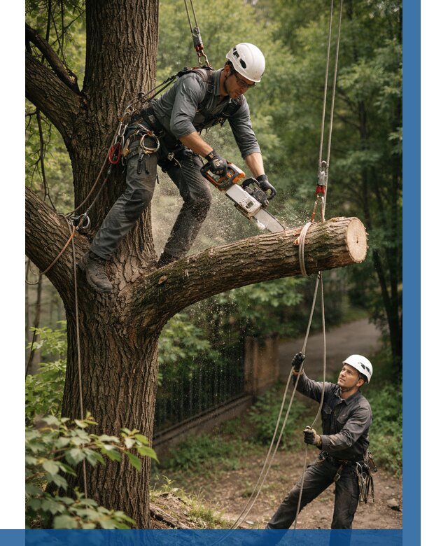 Спил деревьев альпинистами в Юрге от 8557 р. | ВЫСОТНИК-Юрг