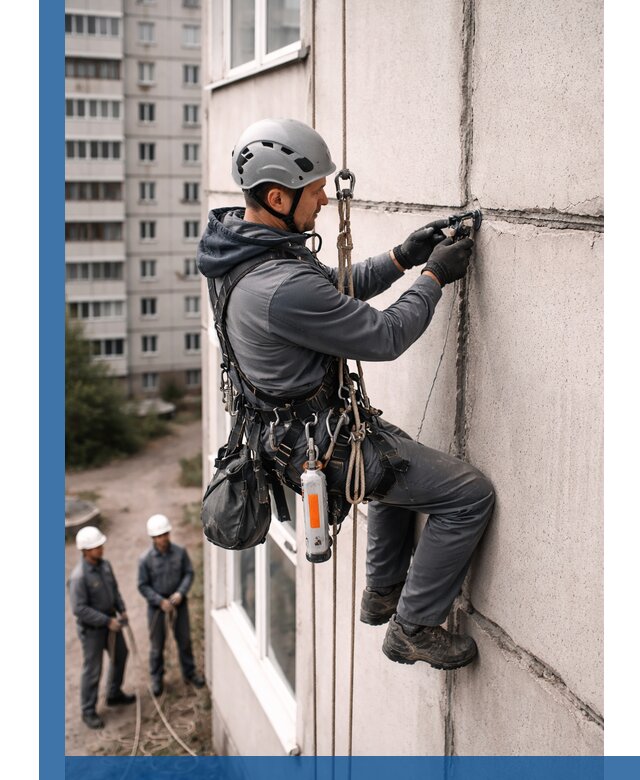 Обследование межпанельных швов и герметизация в Юрге