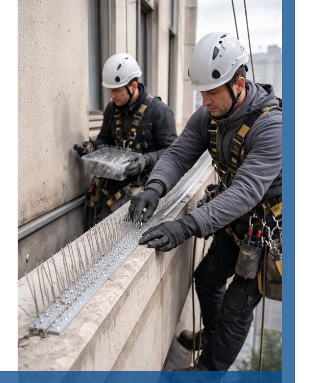 Установка шипов от птиц в Юрге от 909 р. | ВЫСОТНИК-Юрг